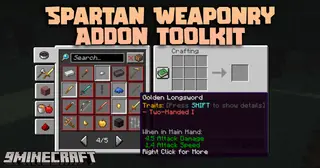 Spartan Weaponry Addon Toolkit Mod (1.20.1, 1.19.2) – Fast And Easy Weapon Set
