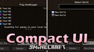Compact UI Mod (1.20.4, 1.19.2) – Compact UI For A Cleaner Look