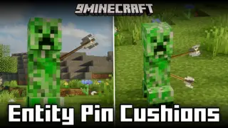 Entity Pin Cushions Mod (1.21.4, 1.21.1) – Shows Hit Arrows On Mobs