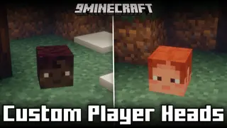 Custom Player Heads Mod (1.21.1, 1.20.1) – Players Drop Their Heads & More!