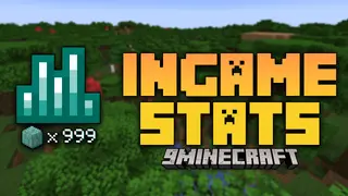 InGame Stats Mod (1.21.4, 1.20.1) – Display The Stats From Your Last Mined