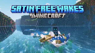 Satin Free Wakes Mod (1.21.4, 1.21.1) – Adds Realistic Water Wakes For All Entities