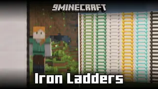 Iron Ladders Mod (1.21.4, 1.20.1) – New Faster Ladders