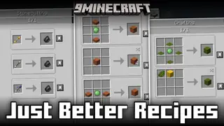 Just Better Recipes Mod (1.21.1, 1.20.1) – New & Improved Crafting Recipes