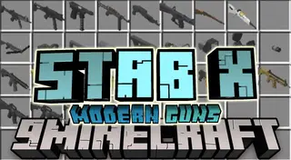 Stabx Modern Guns Mod (1.20.1, 1.19.4) – High Quality Weapons