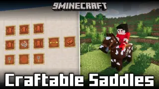 Craemon Craftable Saddles Mod (1.21.4, 1.20.6) – Adds A Crafting Recipe For Saddles