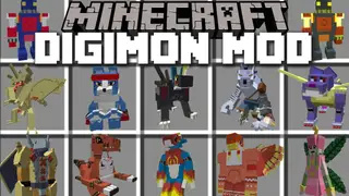 Digimobs Mod (1.20.1, 1.16.5) – Digimon in Minecraft