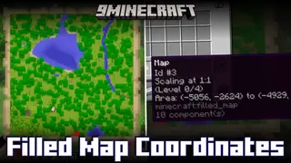 Filled Map Coordinates Mod (1.21.4, 1.21.1) – Shows The Coordinates Of The Area In A Map