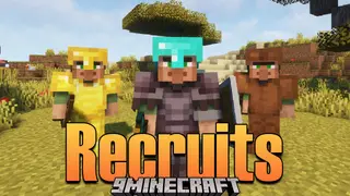 Recruits Mod (1.20.1, 1.19.4) – Recruiting Villagers, Special AI