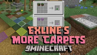 Exline's More Carpets Mod (1.21.3, 1.20.1) – Adds Glass, Stone, Grass And Dirt Carpets