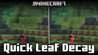 Blue_ON Quick Leaf Decay Mod (1.21.11, 1.20.6) – Leaves Decay Faster Upon Cutting Trees