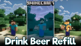 Drink Beer Refill Mod (26.2, 1.20.1) – Beer Mugs & Drunk Effects