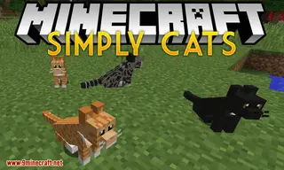 Simply Cats Mod (1.20.4, 1.20.1) – Adds a Ton of Different Colored Cats