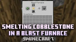 Smelting Cobblestone In A Blast Furnace Mod (1.21.4, 1.20.1)