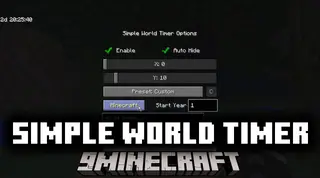 Simple World Timer Mod (1.20.1, 1.19.2) – In-Game System Time