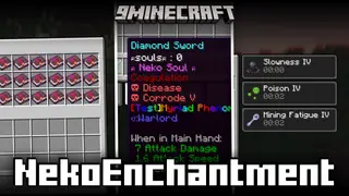 NekoEnchantment Mod (1.21.3, 1.20.1) – More Enchantment Books