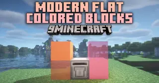 Modern Flat Colored Blocks Mod (1.21.3, 1.20.1) – Unlimited Color Options
