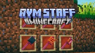 AvM Staff Mod (1.21.1, 1.20.6) – Iconic Staffs from the Animation vs Minecraft series