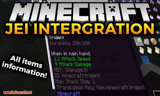 JEI Integration Mod (1.20.1, 1.18.2) – View Items and Recipes