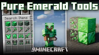 Pure Emerald Tools Mod (1.21.1, 1.20.1) – Emerald Tools, Weapons & Armors