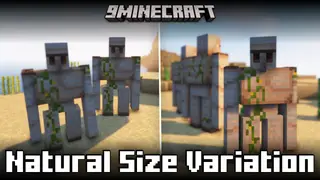 Natural Size Variation Mod (1.21.3, 1.20.6) – Mobs In Varying Sizes