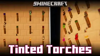 Tinted Torches Mod (1.21.1, 1.20.1) – 22 Colored Torch Variants