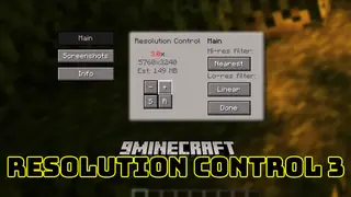 Resolution Control 3 Mod (1.21.1, 1.20.1) – Change In-game Resolution