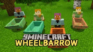 Wheelbarrow Mod (1.21.1, 1.20.1) – Mob Transport
