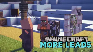 MoreLeads Mod (1.21.1, 1.20.1) – Lead Hostile Mobs