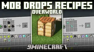 Mob Drops Recipes [Overworld] Mod (1.21.1, 1.20.1) – Craft Mob Drops
