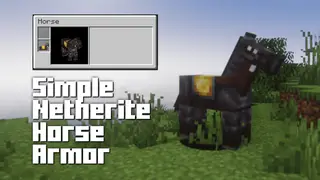 Simple Netherite Horse Armor Mod (1.21.1, 1.20.1) – Protect Your Beloved Horse