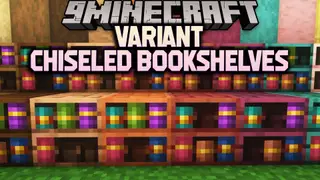 Variant Chiseled Bookshelves Mod (1.20.4, 1.20.1) – For All Wood Types