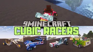 Cubic Racers Mod (1.20.1) – Versatile Vehicles for Land, Water, and Air Racing