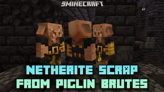 Netherite Scrap From Piglin Brutes Mod (1.21.1, 1.21) – Farm Netherite Scrap From Piglin Brutes