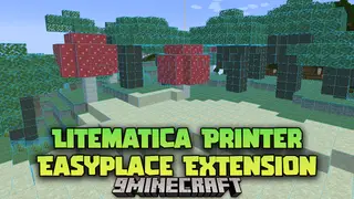 Litematica Printer Easyplace Extension Mod (1.21.1, 1.20.1) – Redstone-Aware Fast Block Auto Placement