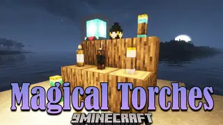Magical Torches Mod (1.21.1, 1.20.1) – Light Source, Spawn Prevention