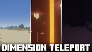 Dimension Teleport Mod (1.21.1, 1.20.1) – Interdimensional Teleportation Commands