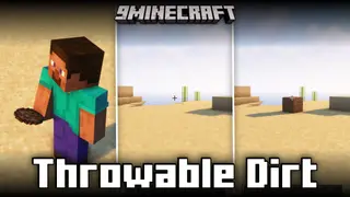 Throwable Dirt Mod (1.21.1, 1.21) – Throw And Place Dirt Blocks