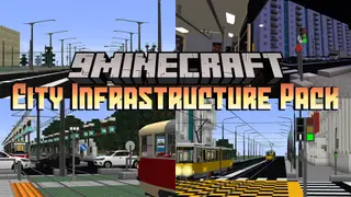 City Infrastructure Pack Mod (1.12.2) – Traffic Lights, Signs and Poles