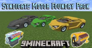 Syndicate Motor Foundry Pack Mod (1.16.5, 1.12.2) – Cyberpunk-Like Vehicles