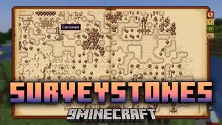 Surveystones Mod (1.21.1, 1.20.1) – Easily Track Key Locations