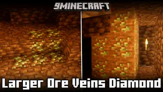 Larger Ore Veins: Diamond Mod (1.21.1, 1.20.1) – New Diamond Ore Generatio