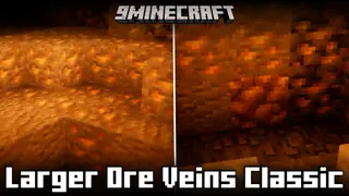 Larger Ore Veins: Classic Mod (1.21.1, 1.21) – Increased Ore Blob Size