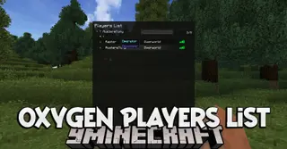 Oxygen Players List Mod (1.12.2) – Replacer of The Standard Tab Overlay