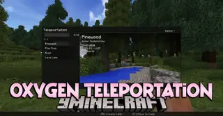 Oxygen Teleportation Mod (1.12.2) – POIs Creation and Teleportation Interface