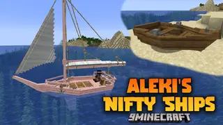Aleki's Nifty Ships Mod (1.20.1) – Building And Sailing Ships In Minecraft