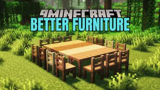 Better Furniture Mod (1.21.1, 1.20.4) – Tables, Chairs, and Stools