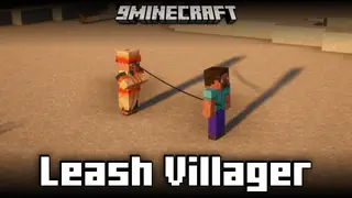 Leash Villager Mod (1.21.8, 1.20.1) – Use Leads On Villagers