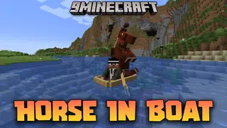 Horse In Boat Mod (1.21.1, 1.20.1) – Smooth Sailing With Your Horse