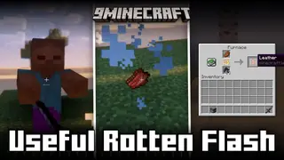 Useful Rotten Flash Mod (1.21.1, 1.20.1) – Convery Rotten Flesh Into Leather